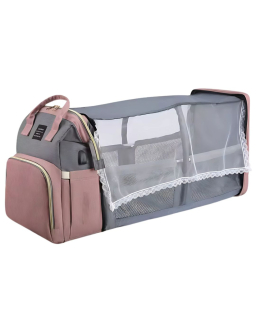 MOCHILA CUNA PREMIUN  PAÑALERA CON PORTA SONAJA