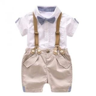 Conjunto 4 piezas terno niños elegante codigo 100071