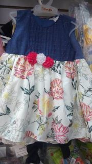 VESTIDO JEAN FLOREADO NIÑAS
