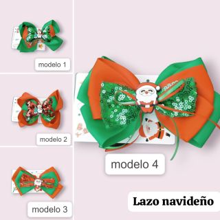 lazos navideño bebe niñas  codigo 100346lz