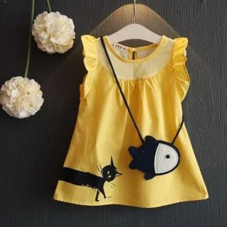 Vestido niñas con cartera pez código 100351