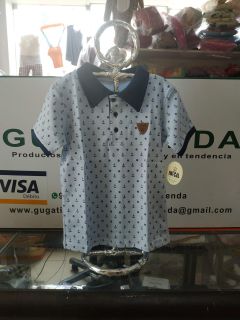 CAMISA  CON CUELLO ANCLA NIÑOS