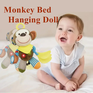 Muñeco Colgante de Cama de Mono, Juguete de Peluche Suave para Niños