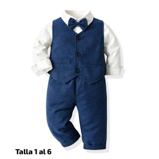 TERNO ELEGANTE 4 PIEZAS  CAMISA CHALECO CORBARTA PANTALON    CODIGO 100484