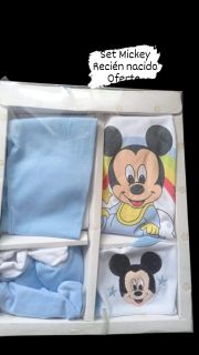 set Mickey bebe recien nacido codigo 100190