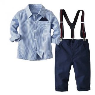 Conjunto  niños terno príncipe azul codigo 100316