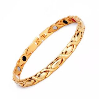 PULSERA BIOMAGNETICA DE ACERO INOXIDABLE 316L  CODIGO 100121 D