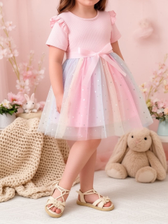 Hermoso vestido arcoiris tull codigo 100550