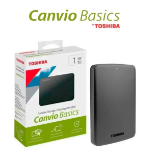 Disco duro externo Toshiba Canvio Basics 1TB, USB 3.0