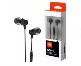 Auricular JBL C50HI In-Ear Headphones, Negro