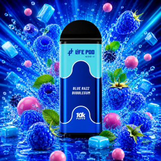 LIFE POD ECO 2 CARTUCHO 10K | BLUE RAZZ BUBBLEGUM