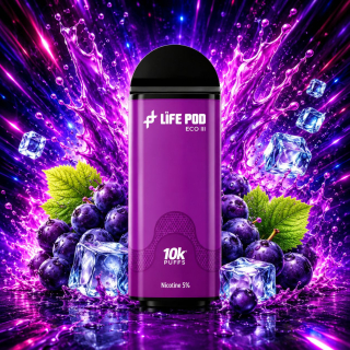 LIFE POD ECO 2 CARTUCHO 10K | GRAPE ICE