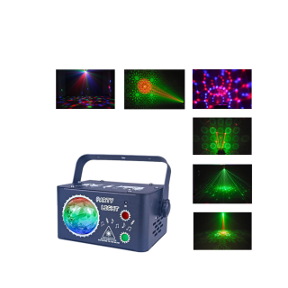Luz De Escenario 2 En 1 Bola Láser Led Rgb para  Fiesta Evento