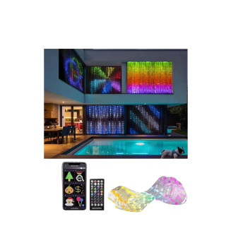 Guirnalda Cortina De Luces Led Inteligente Programable App