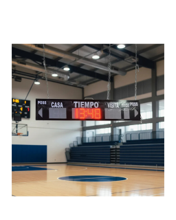 Panel Marcador Para Campo Deportivo + Cronometro Casa Visita DE 1.10CM X 24CM