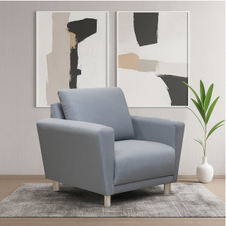 Sofá  Cairo 1 cuerpo M-gris