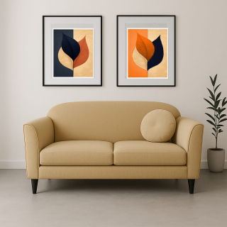 Sofá Dante 2 cuerpos A-Sepia