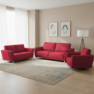 Juego de Sala Cairo 3-2-1 Rojo