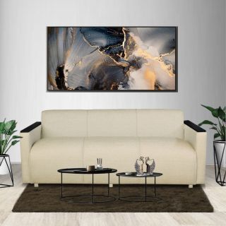 Sofá Francia  3 cuerpos A-Crema