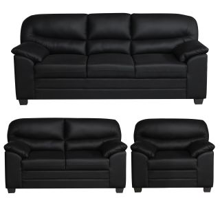 Juego de Sala Claudia 3-2-1 Negro