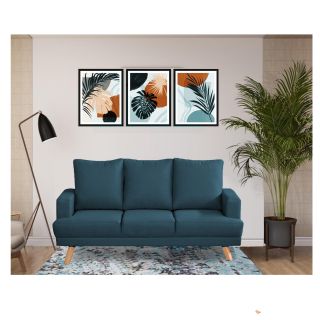 Sofá Tiziano 3 cuerpos  M-Acero