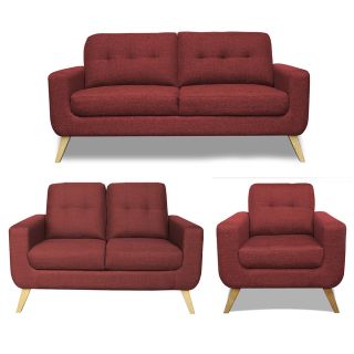 Juego de Sala Rohan 3-2-1 M-Rojo