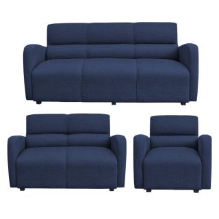 Juego de sala Hannover 3-2-1 A-Azul