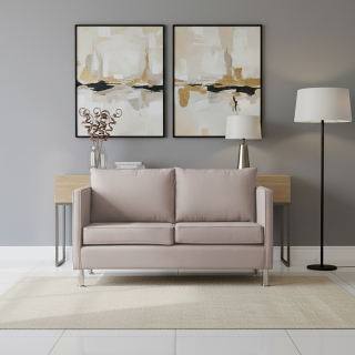 SOFA CASABELLA MARCUS 2 CUERPOS BEIGE