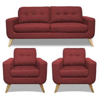 Juego de Sala Rohan 3-1-1 M-Rojo