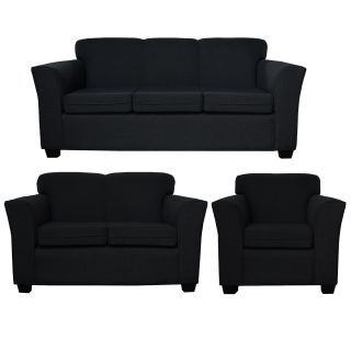 Juego de sala Adelaine 3-2-1  A-Negro