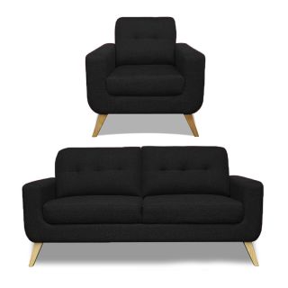 Juego de Sala Rohan 3-1 M-Negro