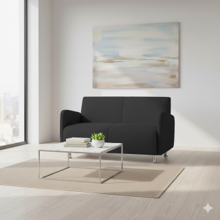 Sofá Naomi 2 cps Negro