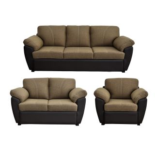 Juego de Sala San Marino 3-2-1 Marron/Nogal