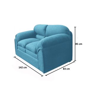 Sofá  Ronaldo 2 cuerpos A-Turqueza