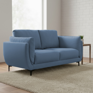 Sofá Maelis 2 cuerpos Acero