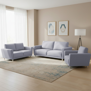 Juego de Sala Cairo 3-2-1 Gris