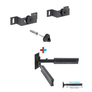 RACK ACERO FIJO +RACK/ACC-TVS 14-84 NEGRO-P.COMBO-PR