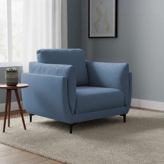 Sofá Maelis 1 cuerpo Acero