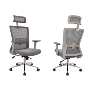 Silla Ergonómica Ken Presidente Gris - Sisur