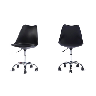 Silla Emma Giratoria Negro Sisur