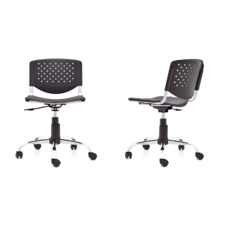 Silla Giratoria Prisma Negro Sisur