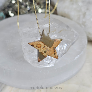 Collar Leopardita Estrella pasante