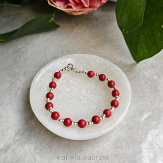 Pulsera Coral rojo