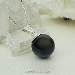 Dije Esfera de Obsidiana