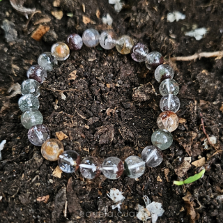 Pulsera elástica de Cuarzo Chamánico