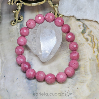 Pulsera elástica de Rodonita