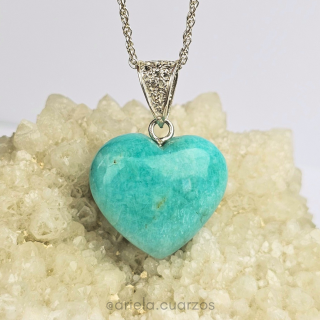 Dije Corazón Amazonita