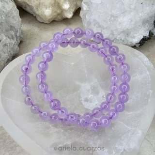 Pulsera elástica Amatista lavanda