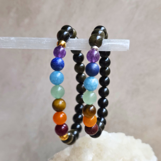 Pulsera elástica 7 chakras