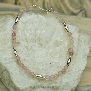Pulsera de Cuarzo Fresa